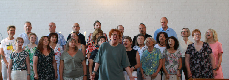 Der Stadelner Gospelchor bei einem Aufrtitt 2025